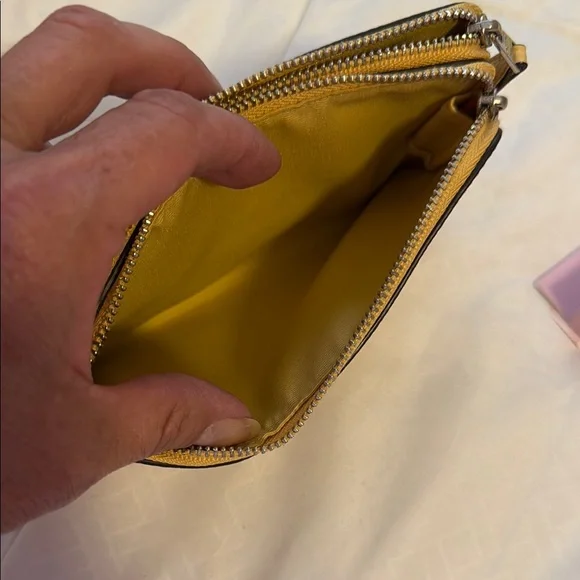 Coach Yellow Wristlet Clutch - Picture 4 of 10